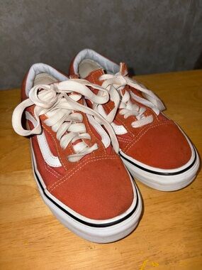 Vans Kids Old Skool Sneakers - Rust/White